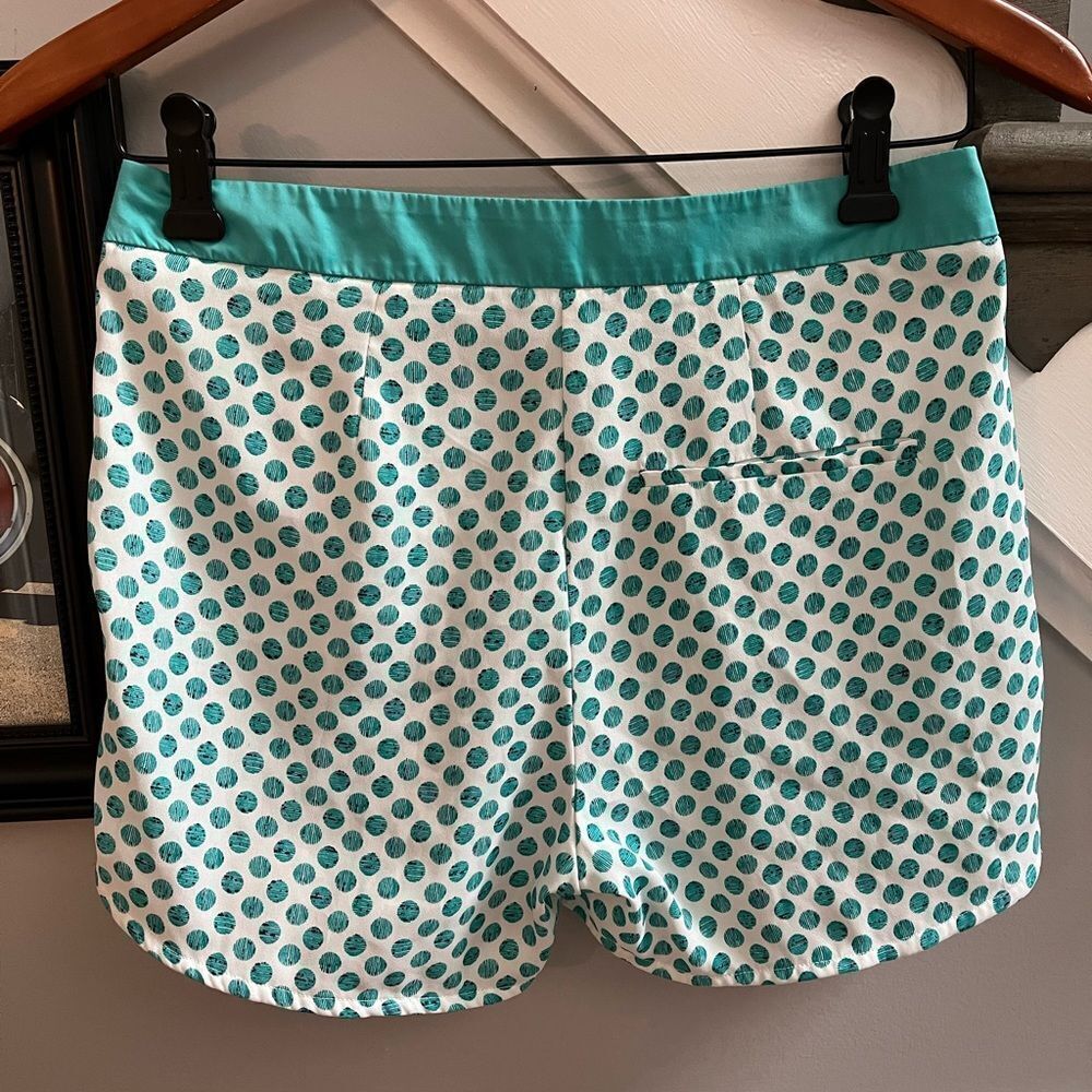 Zara Basic Aqua Dot Tailored Running Short Sz Xs … - image 5